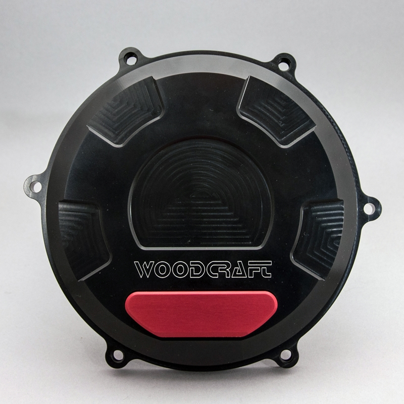 WOODCRAFT RHS Clutch Cover Black Anodized for Ducati Panigale / Streetfighter V4 / S/ Speciale (18-24) WOODCRAFT RHS Clutch Cover Black Anodized for Ducati Panigale / Streetfighter V4 / S/ Speciale (18-24)